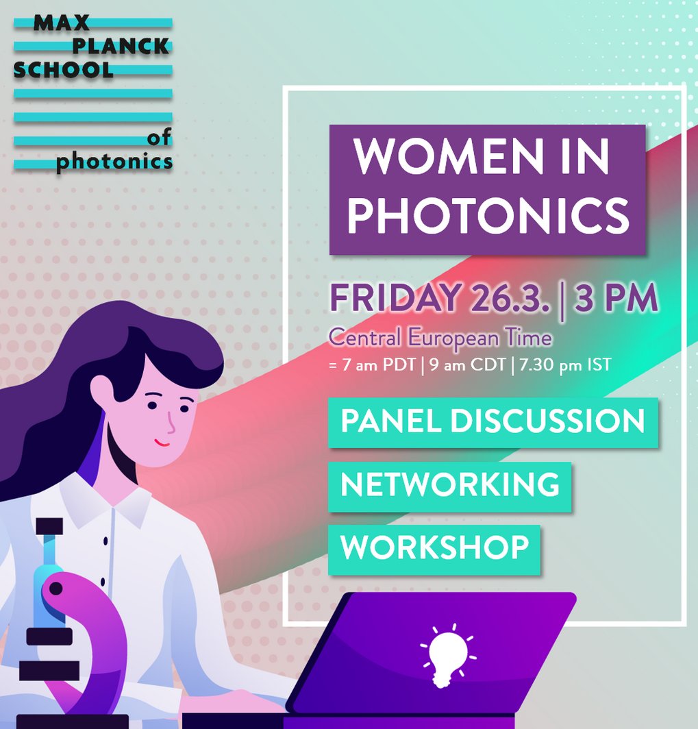 Poster about the event "Women in Photonics"