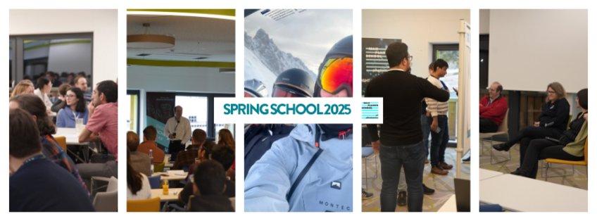 MPSP SPRING SCHOOL 2025 Collage of various images during Spring School 2025