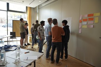 During the workshop on intercultural communication During the workshop on intercultural communication