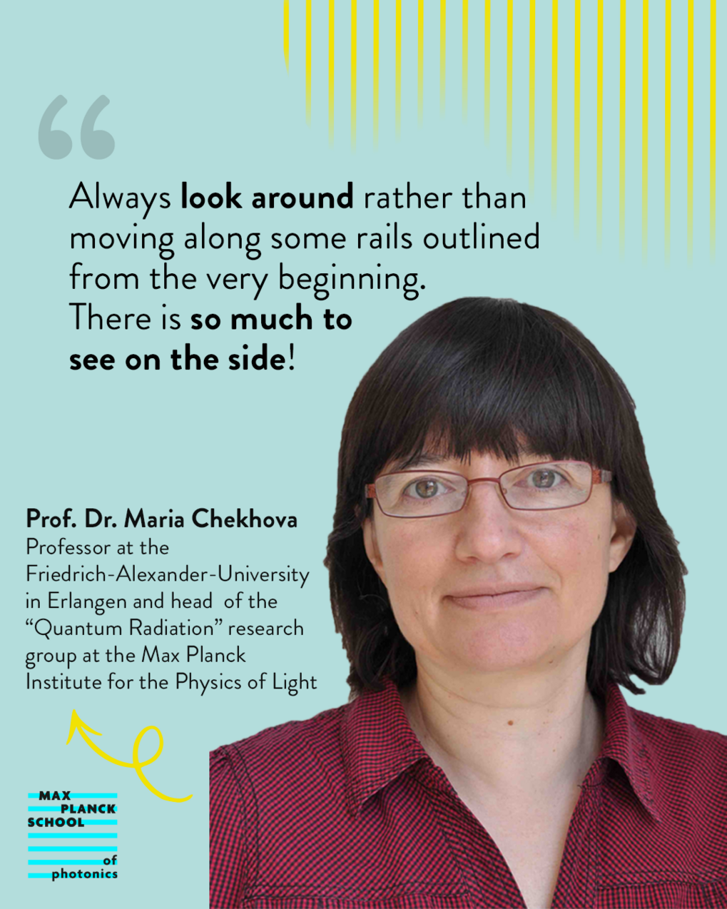 Lernt unsere Max Planck School of Photonics Fellows kennen: Prof. Dr. Maria Chekhova