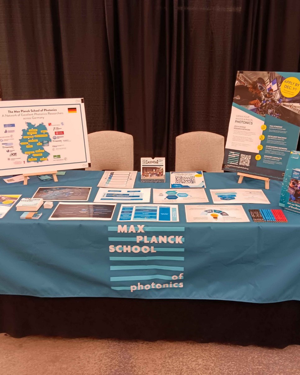 MPSP booth at the Physics & Astronomy Congress in Denver