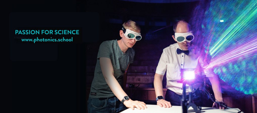Men working with a laser