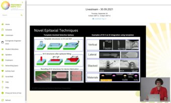 Keynote Lecture on "Nanoscale Electronics and Photonics integrated on Silicon" by IBM Fellow, Head Science & Technology and Lead IBM Research Quantum Europe Dr. Heike Riel Keynote Lecture on "Nanoscale Electronics and Photonics integrated on Silicon" by IBM Fellow, Head Science & Technology and Lead IBM Research Quantum Europe Dr. Heike Riel