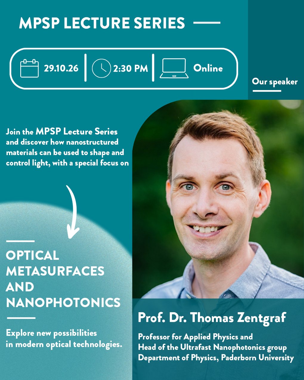 Overview Lecture Series Thomas Zentgraf